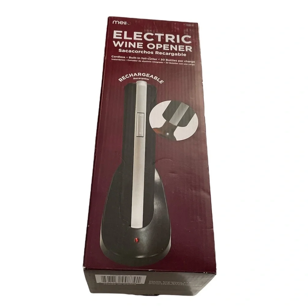 Meilo Creation 3.6 Volt Rechargeable Wine Opener with Charging Base